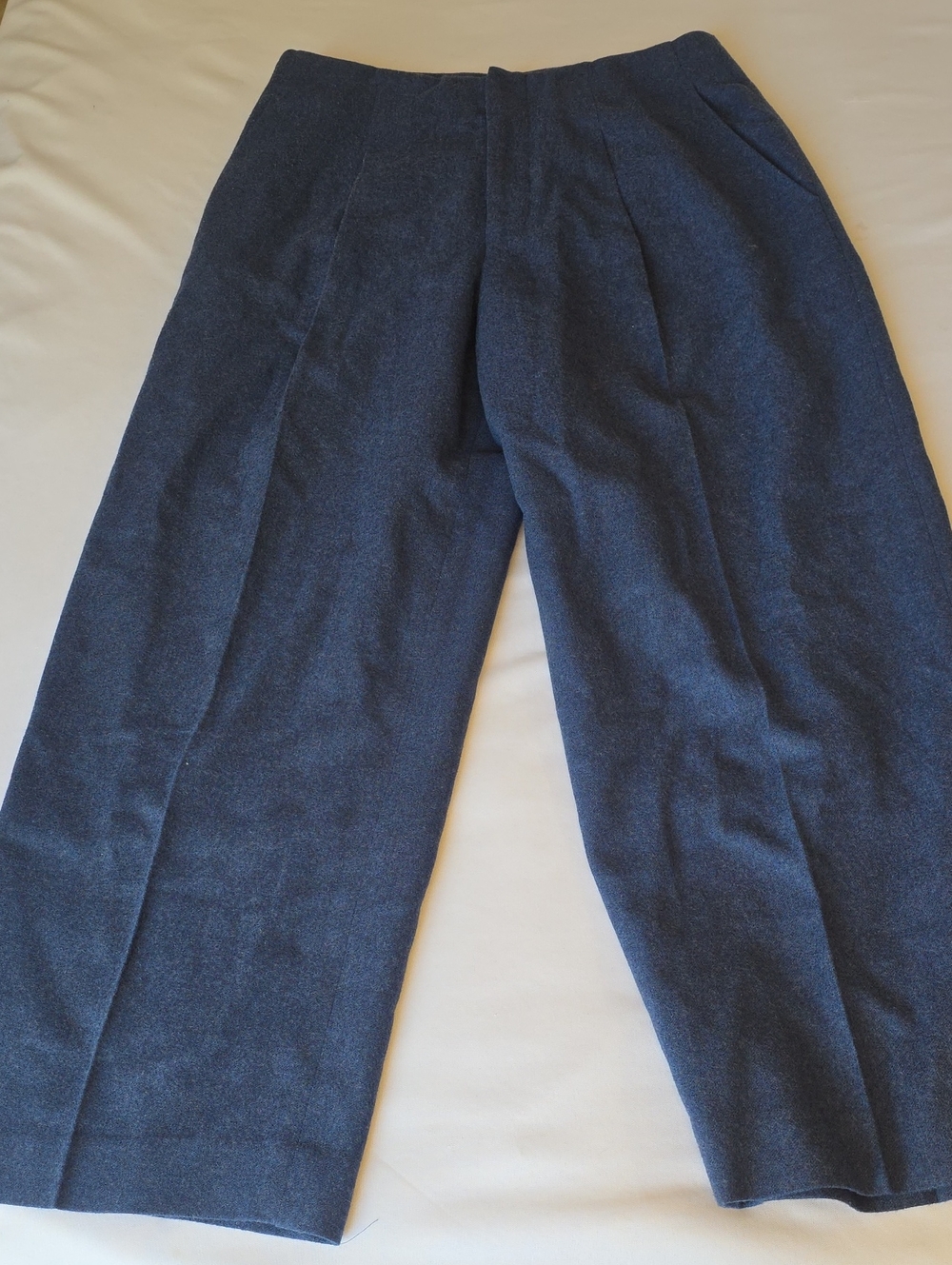 Club Monaco Dark Navy Wide-Leg Trousers
